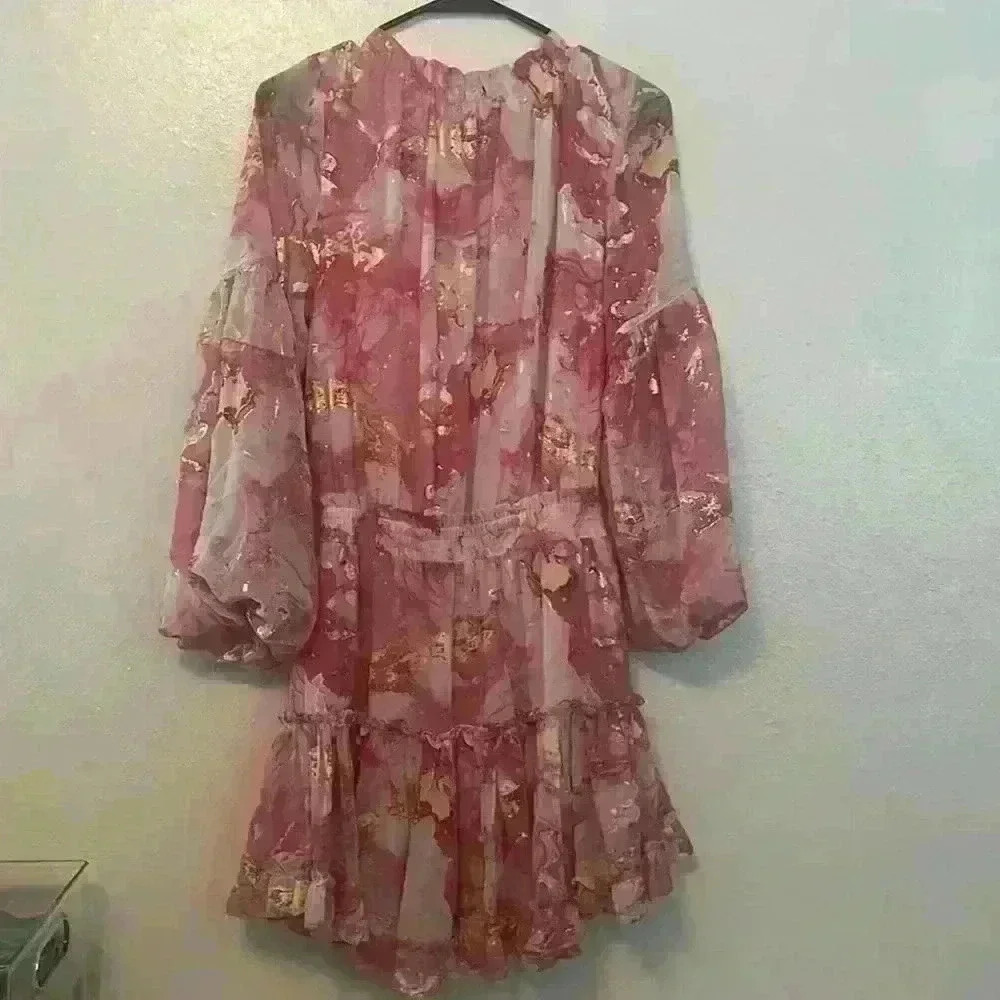 Buddy Love - Women’s Small - Loose Fitting Pink/Gold Dress - Picture 7 of 7